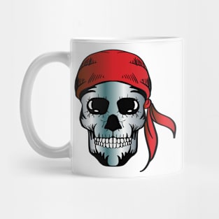 Hand drawn pirate skull Mug